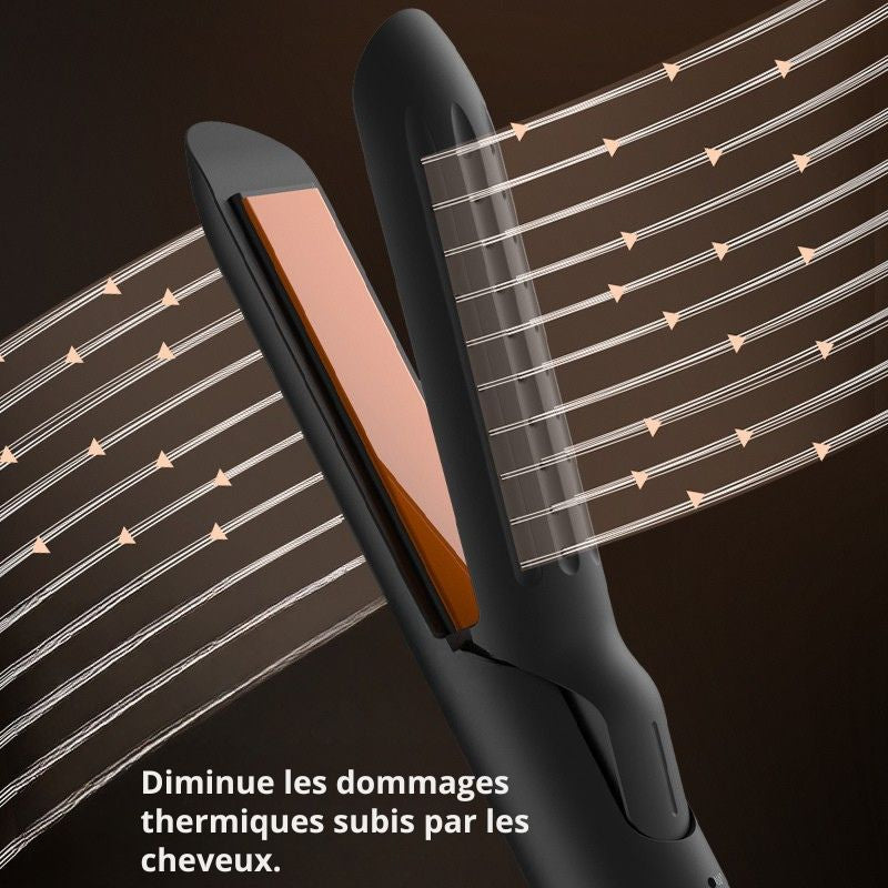 Boucleur de voyage 2 en 1 Fer compact céramique