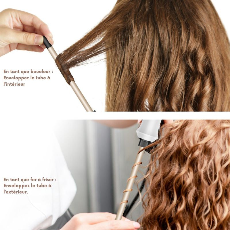 Boucleur de voyage 9mm, fer à friser compact