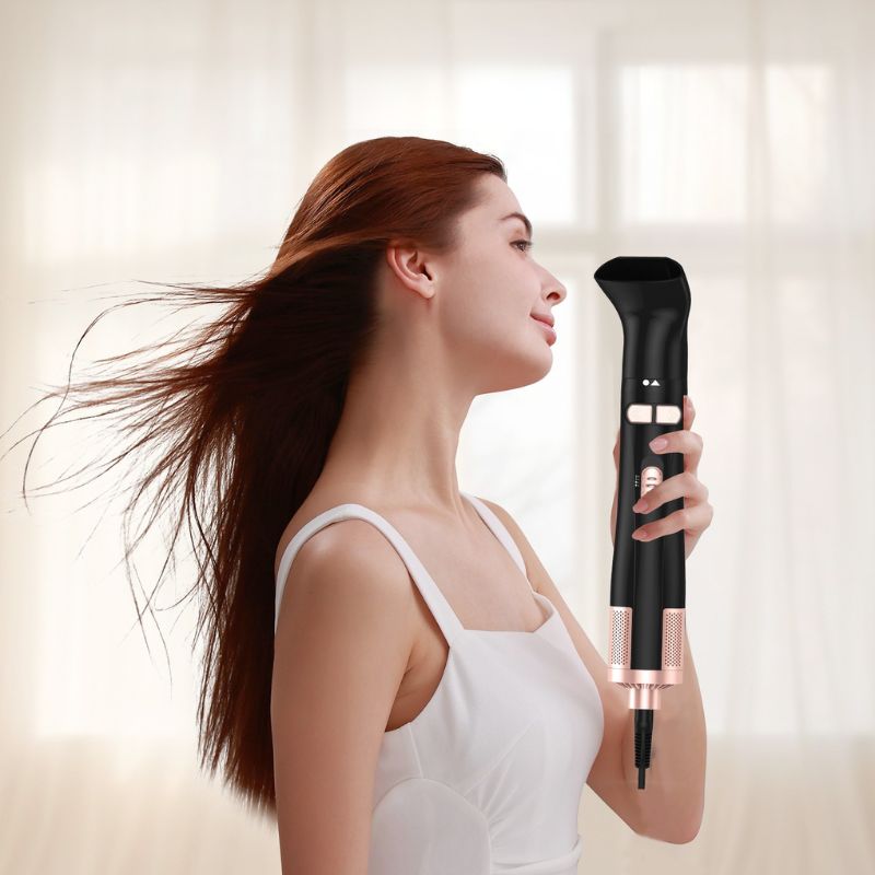 Brosse sèche-cheveux rotative 5 en 1