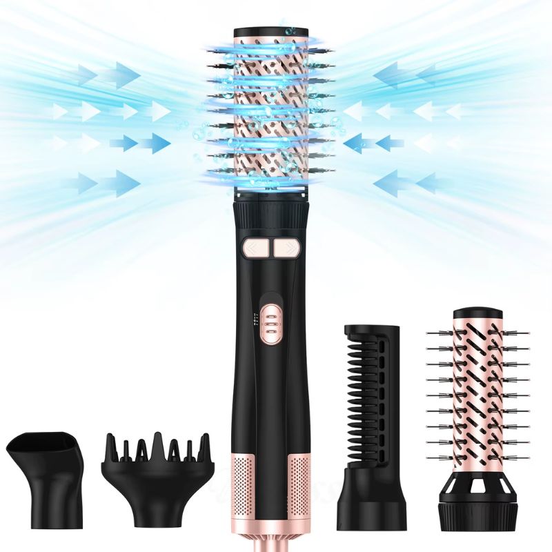 Brosse sèche-cheveux rotative 5 en 1 Image