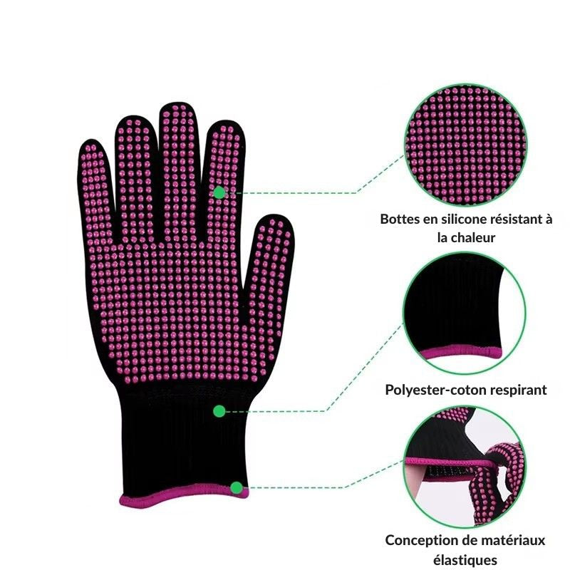 Gants de Protection Anti-Chaleur avec Picots Silicone – Gants Résistants 250°C Image