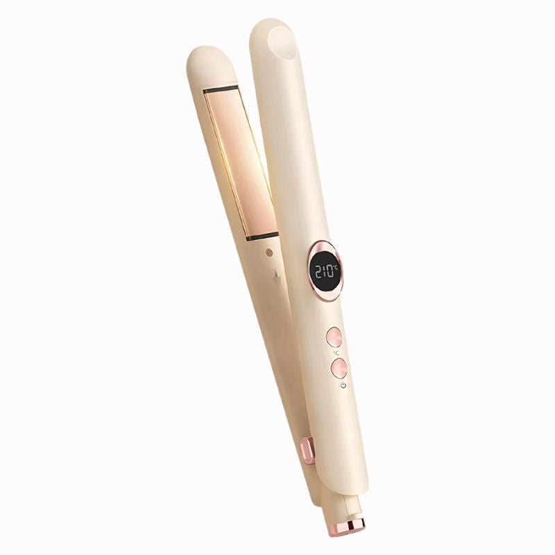 Lisseur boucleur 2-en-1 professionnel, Fer plat