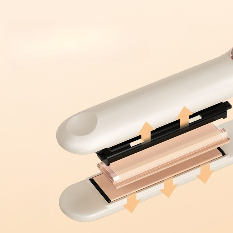 Lisseur boucleur 2-en-1 professionnel, Fer plat