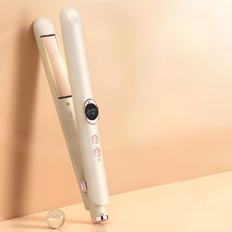 Lisseur boucleur 2-en-1 professionnel, Fer plat