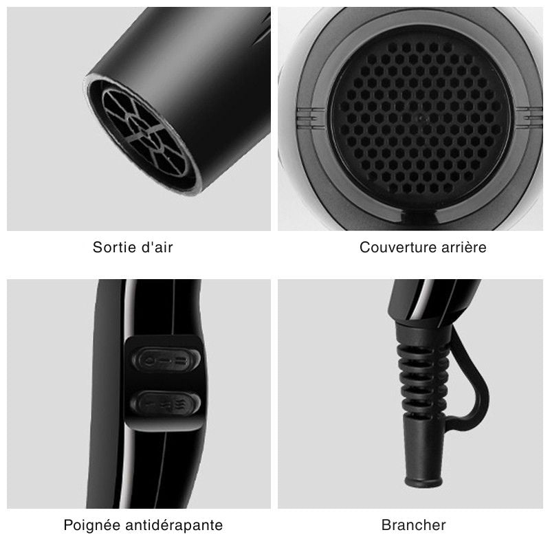 Sèche-cheveux professionnel ionique 2200W Image