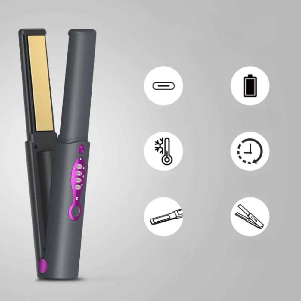 Boucleur Sans Fil Gris – Ondulations Fluides