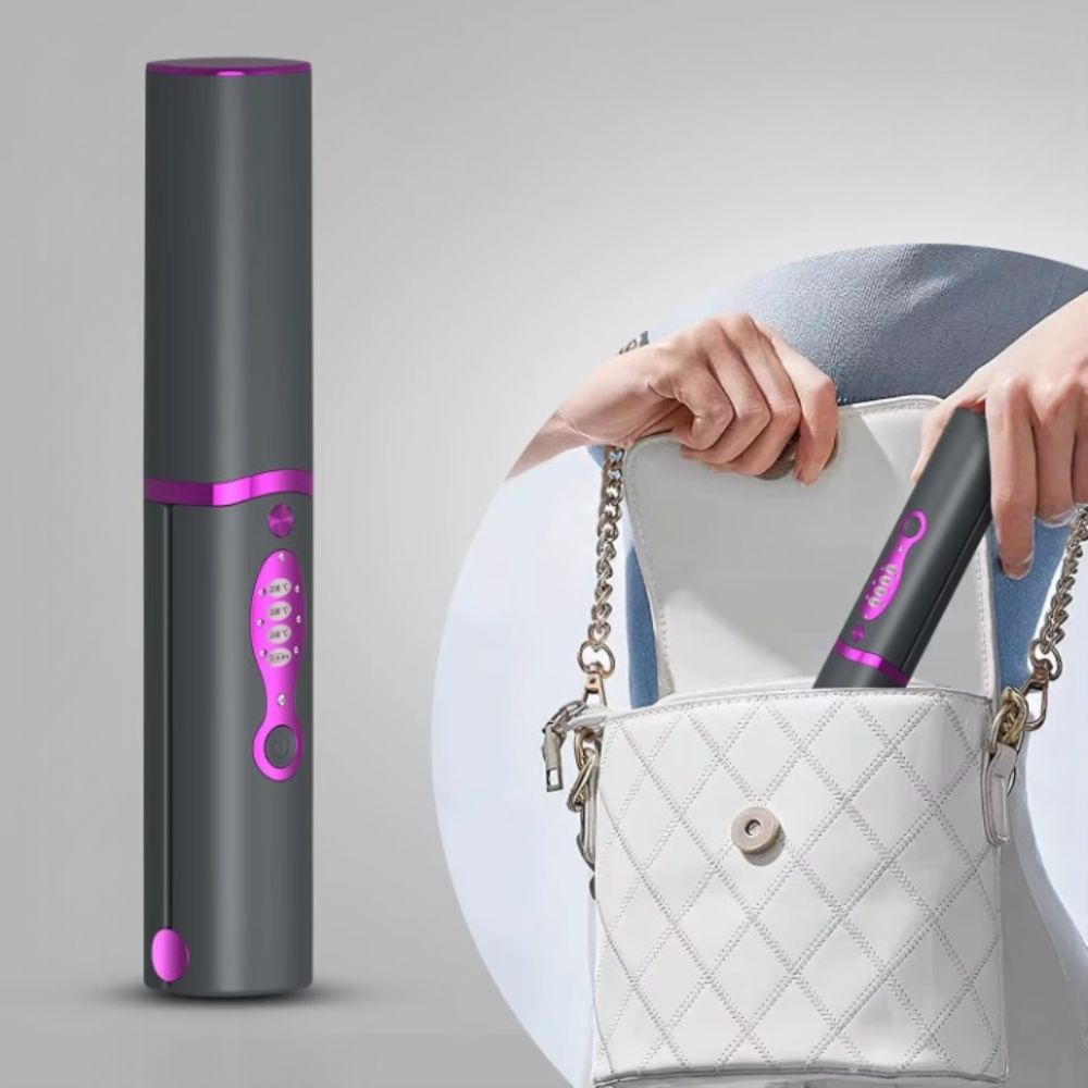 Boucleur Sans Fil Gris – Ondulations Fluides