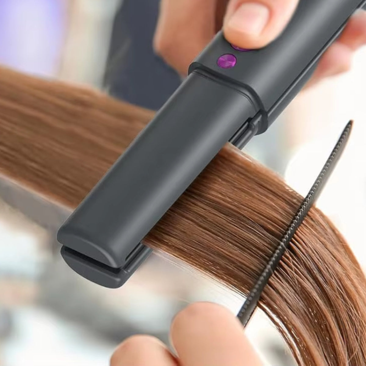 Boucleur Sans Fil Gris – Ondulations Fluides