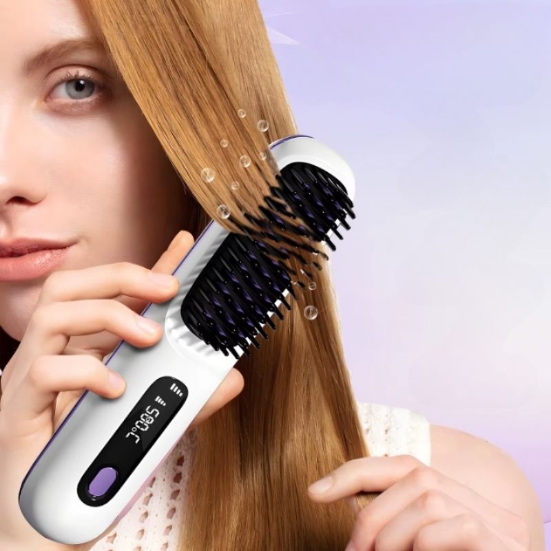 Brosse Chauffante Blanche – Coiffage Précis