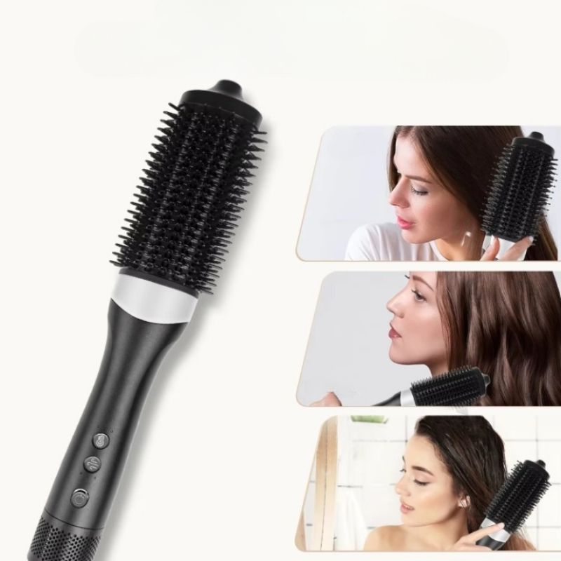 Brosse Chauffante Noire – Coiffage Rapide
