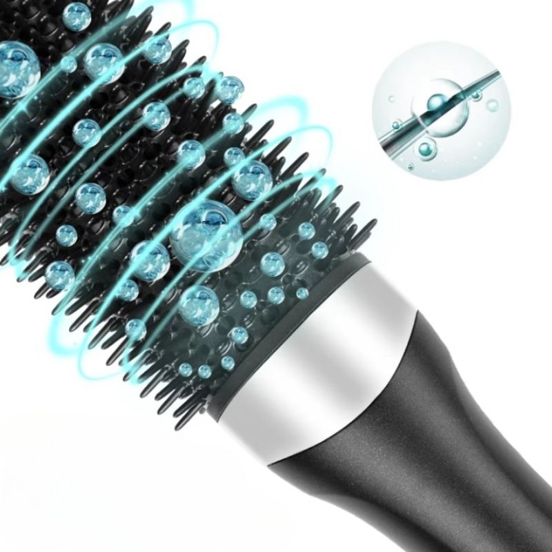 Brosse Chauffante Noire – Coiffage Rapide