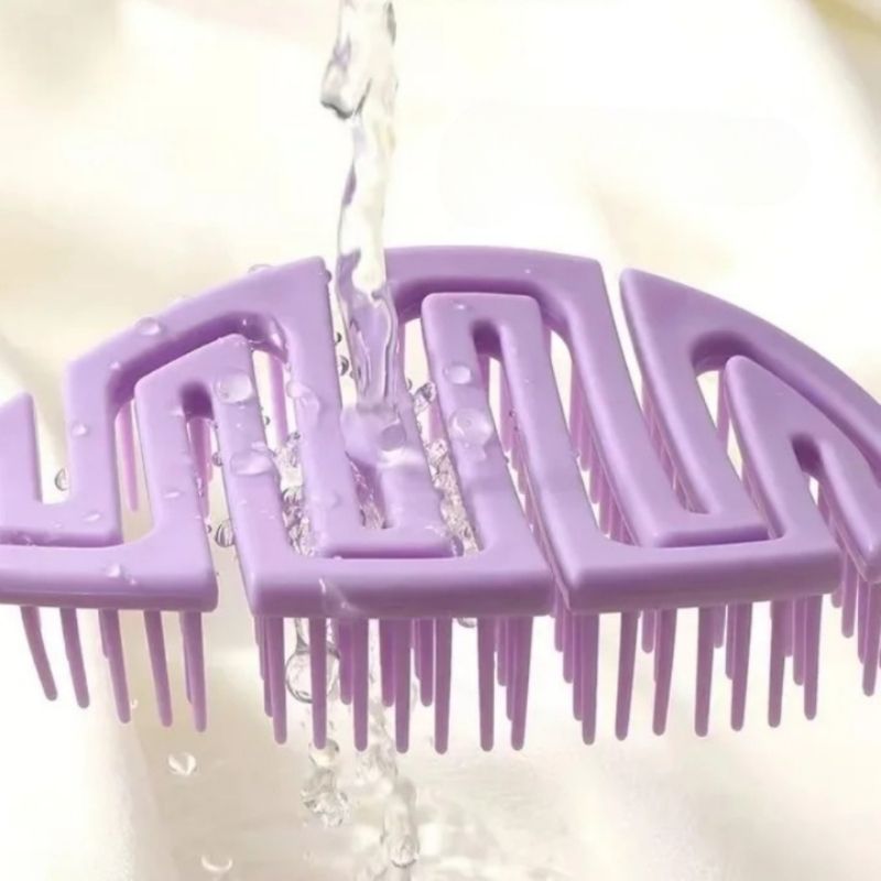 Brosse Démêlante Violette – Anti-Nœuds