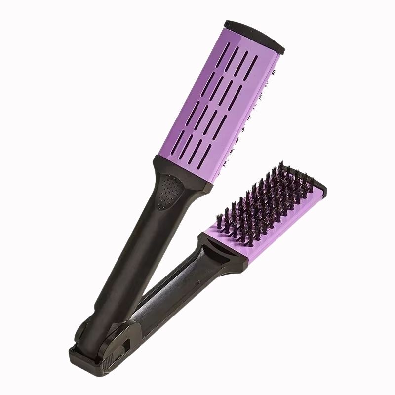 Brosse Lissante – Cheveux Alignés sur fond blanc