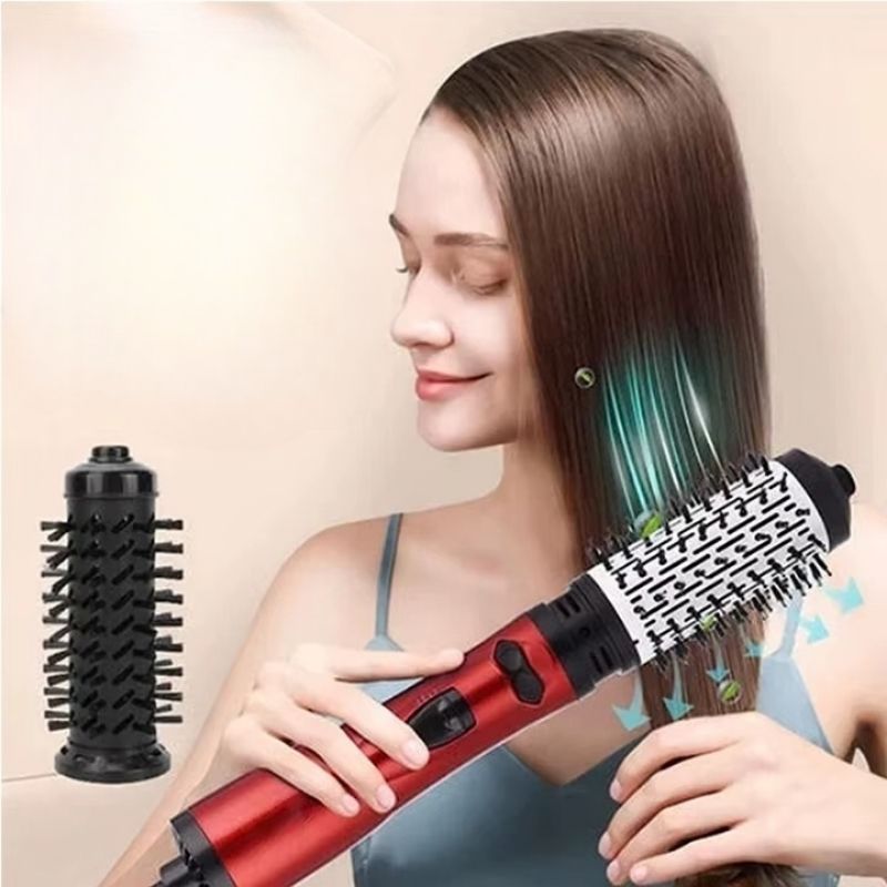 Brosse Ronde Chauffante Rouge – Séchage et Style