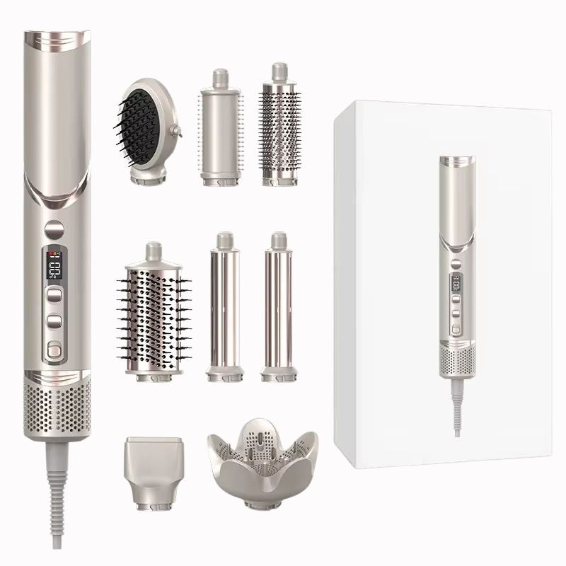 Brosse Soufflante Argentée – Séchage Rapide sur fond blanc