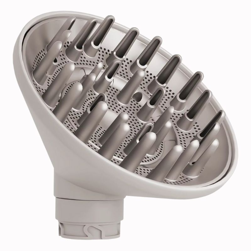 Embout Sèche-Cheveux – Beige et Universel sur fond blanc