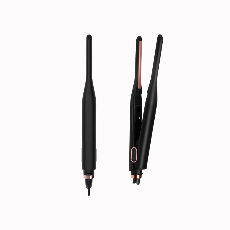 Fer à Lisser Noir – Chaleur Maîtrisée sur fond blanc