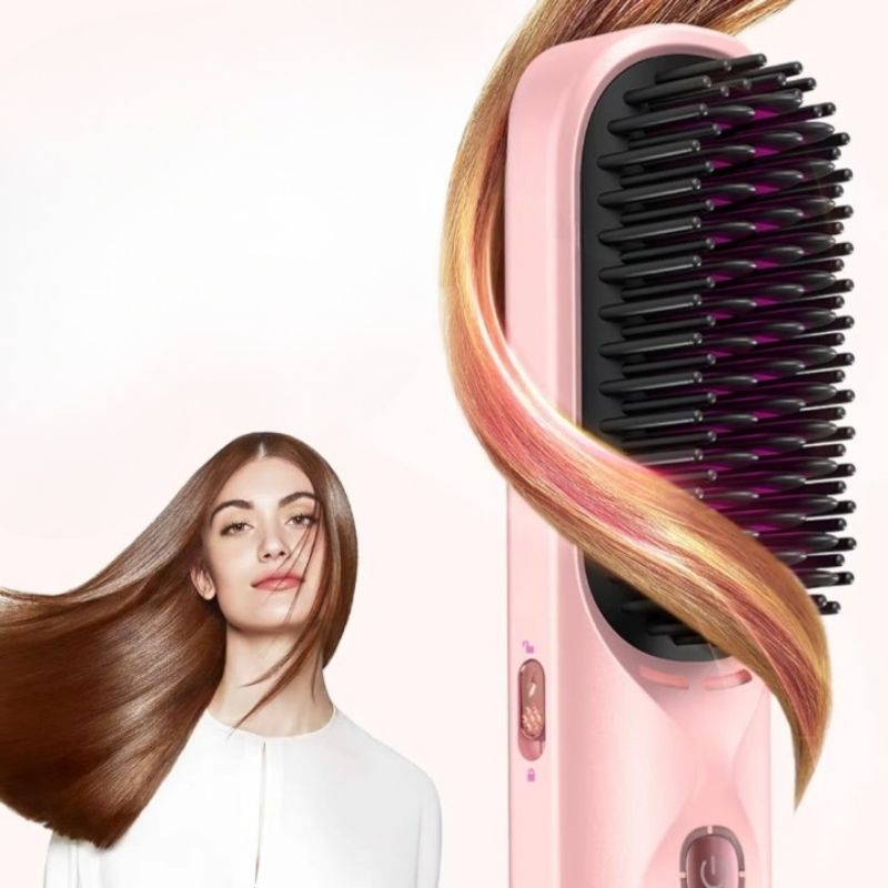 Lisseur Sans Fil Rose – Mobilité et Chaleur