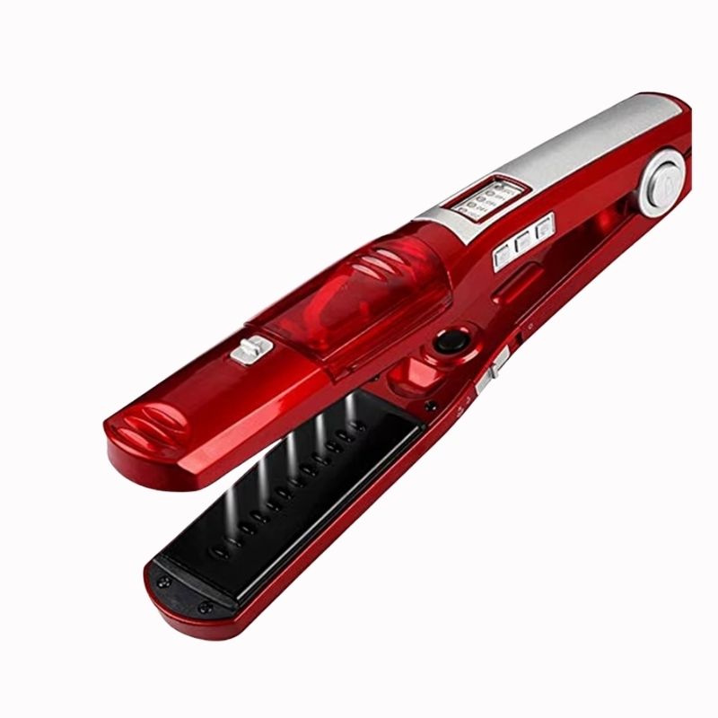 Lisseur Vapeur Rouge – Lissage Rapide sur fond blanc