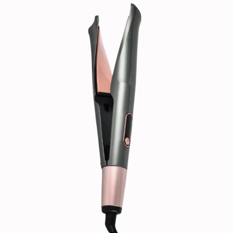 Mini Boucleur Argenté – Coiffage Rapide sur fond blanc