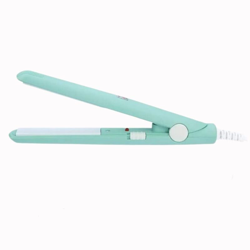 Mini Lisseur Bleu – Design Compact sur fond blanc Image