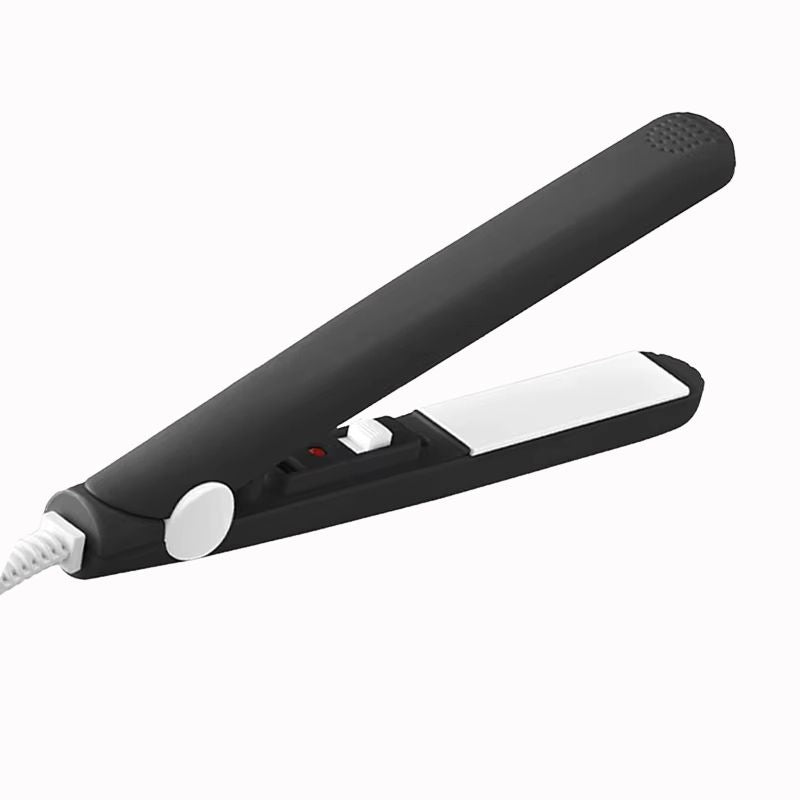 Mini Lisseur Noir – Chauffe Rapide sur fond blanc