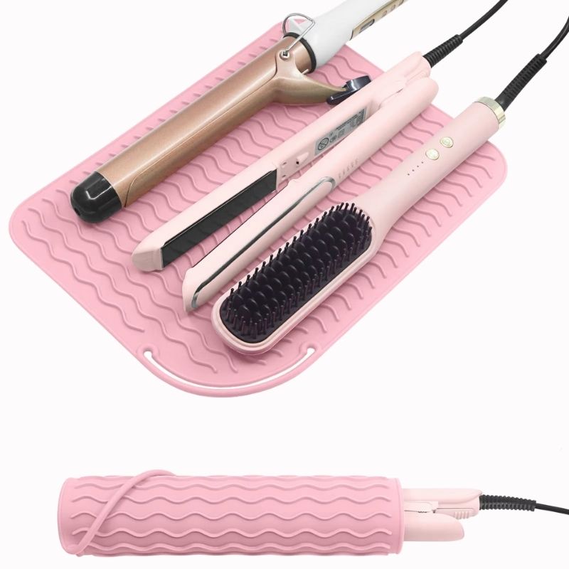 Pochette Résistante à la Chaleur – Rose et Pliable sur fond blanc