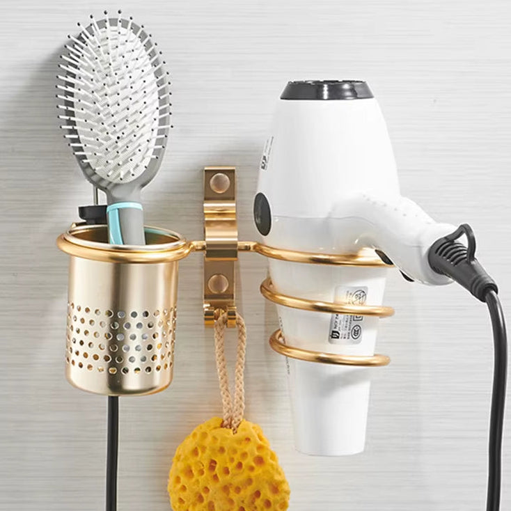 Support Sèche-Cheveux – Finition Dorée