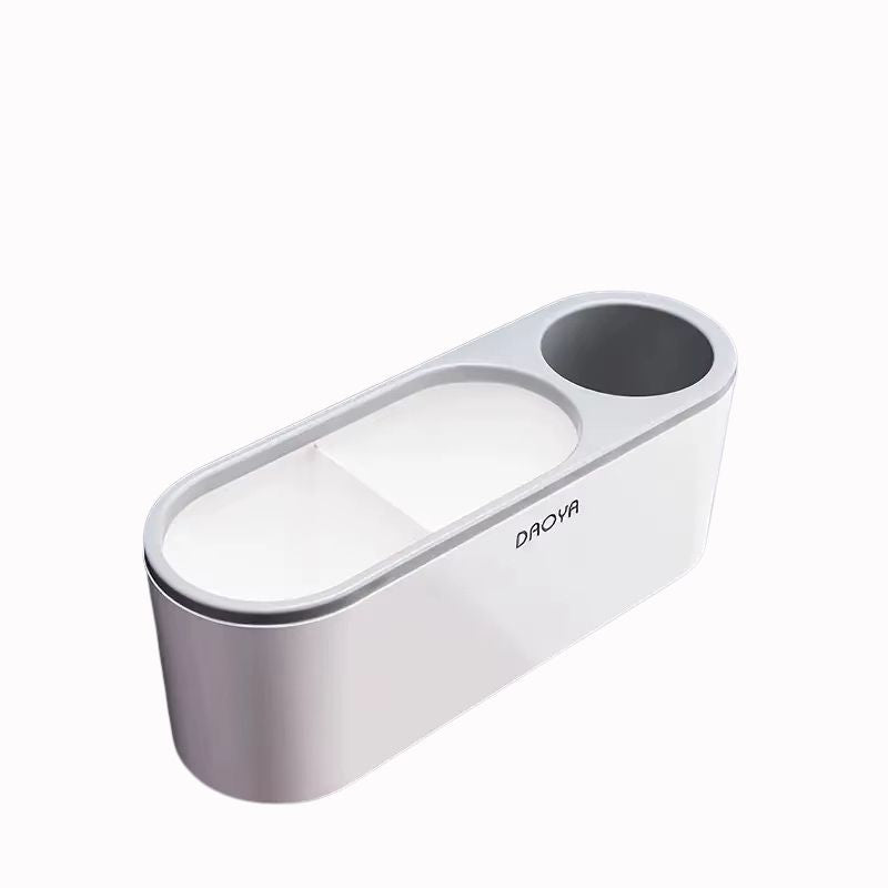 Support Sèche-Cheveux – Organisation Épurée sur fond blanc